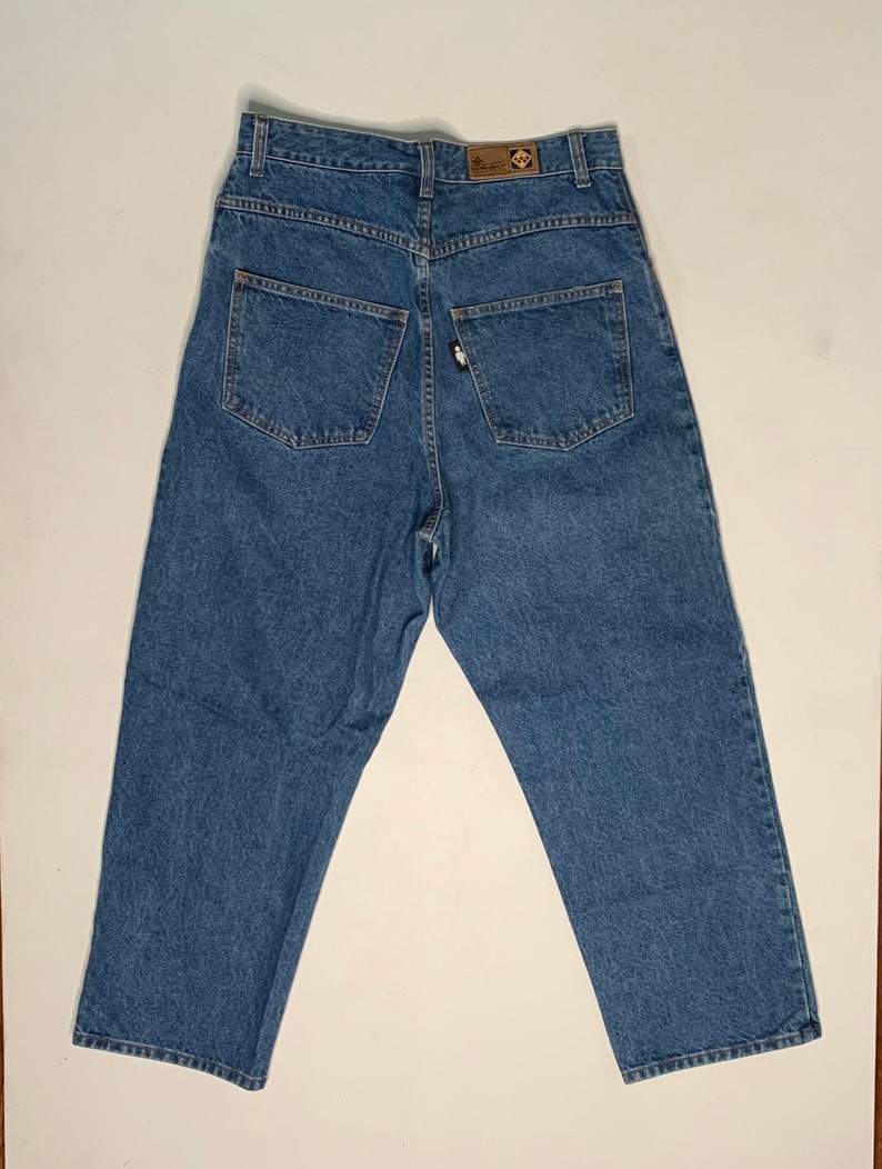 1990/'s Vintage Alien Workshop Baggy Denim jeans 3227 Measured High Rise.