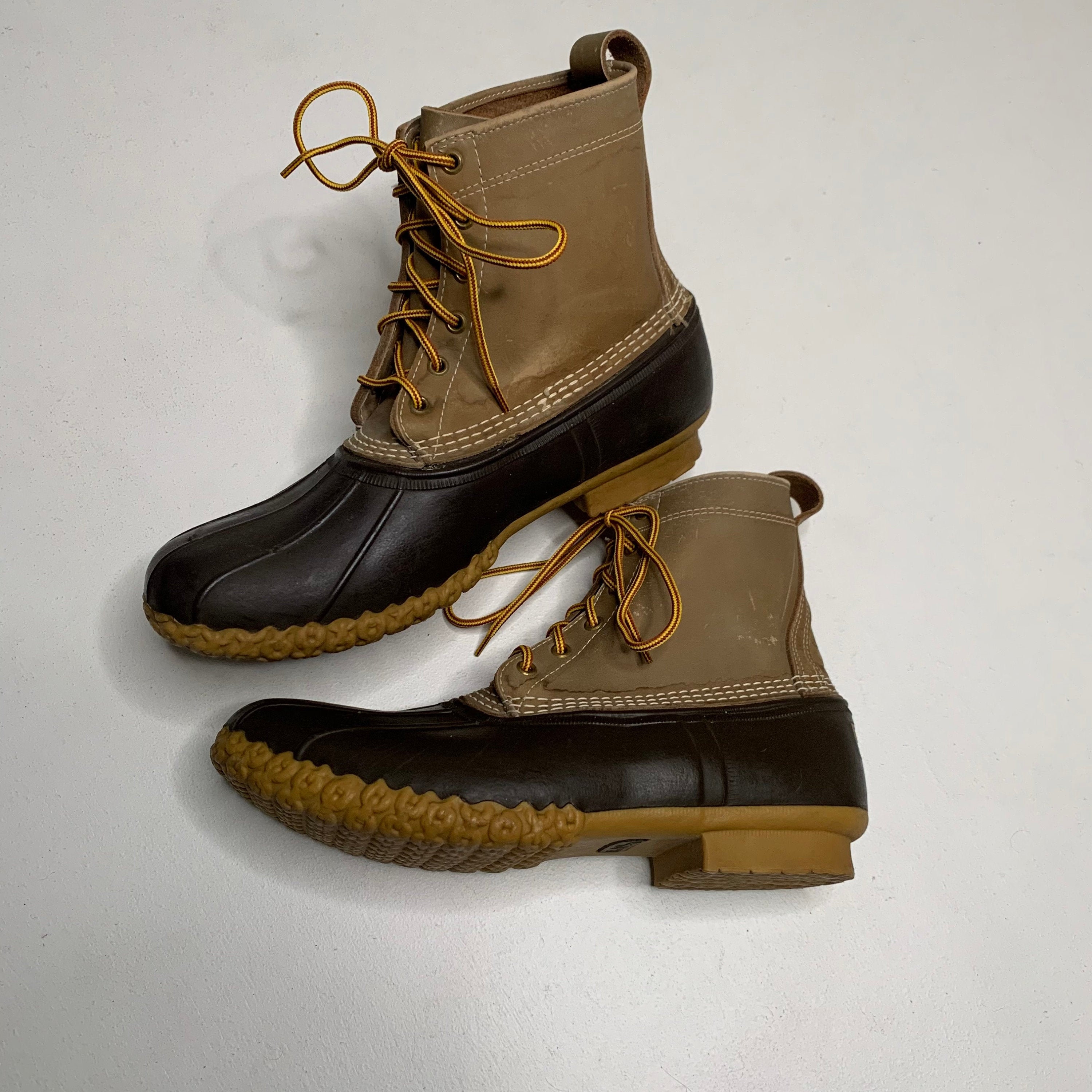 1990's Vintage LL Bean Duck Boots Mens Size 9 Ankle Height Etsy