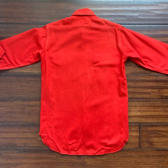 1940's Vintage Pendleton Work Shirt Distressed Su… - image 9