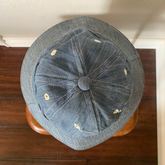 1970's Daisy Mae Denim hat Pre owned Approximate … - image 4