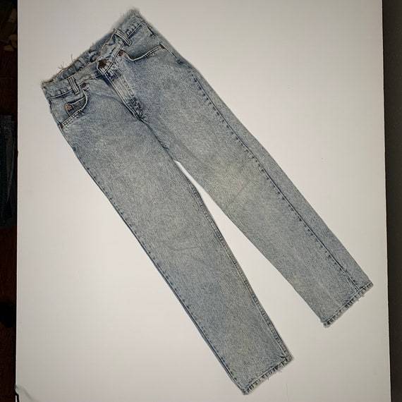 1980's Vintage Levis 705 Acidwash Denim Jeans USA… - image 4
