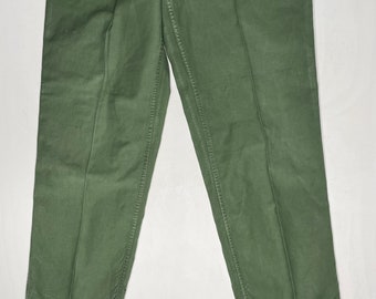 1950's Vintage Cotton Sateen Baker Pants OG 107 32/33