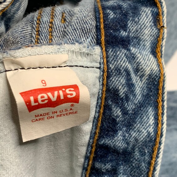 1980's Vintage Levis 17501 Acidwash Denim Jeans U… - image 8