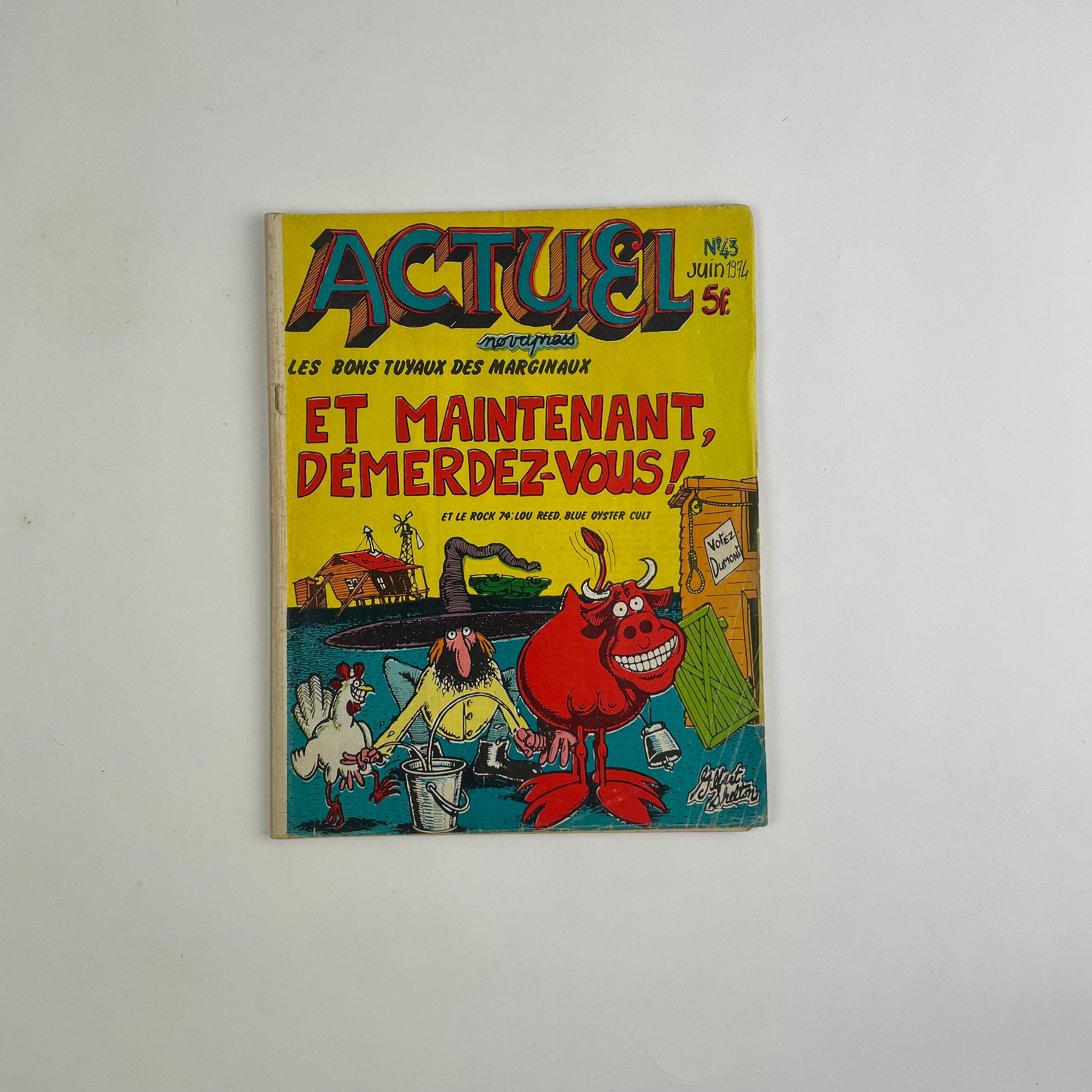 1970s Actuel Magazine Number 43 French Underground - Etsy Finland