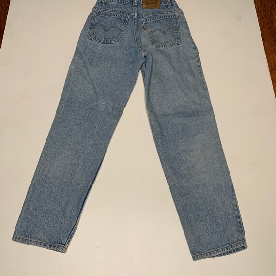 1980's Vintage Levis 550 Stone Wash Denim Jeans B… - image 7