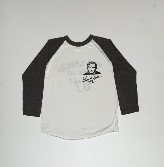 1987 Vintage George Jones Tour Shirt Baseball T Me
