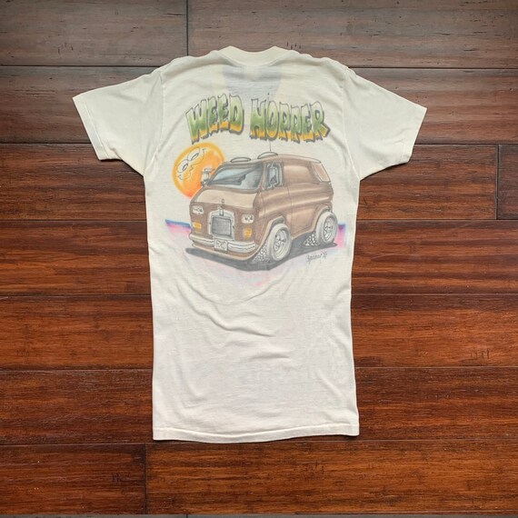 1970's Vintage Airbrush Van Culture t shirt "WEED