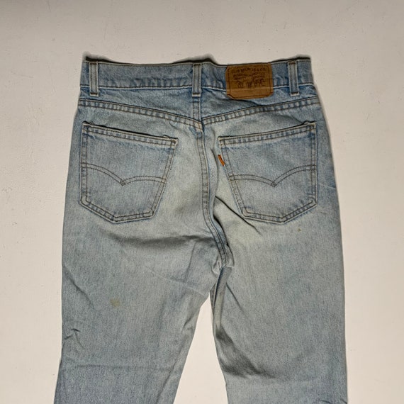 1980's Vintage Levis 705 Orange Tab Denim Jeans D… - image 8