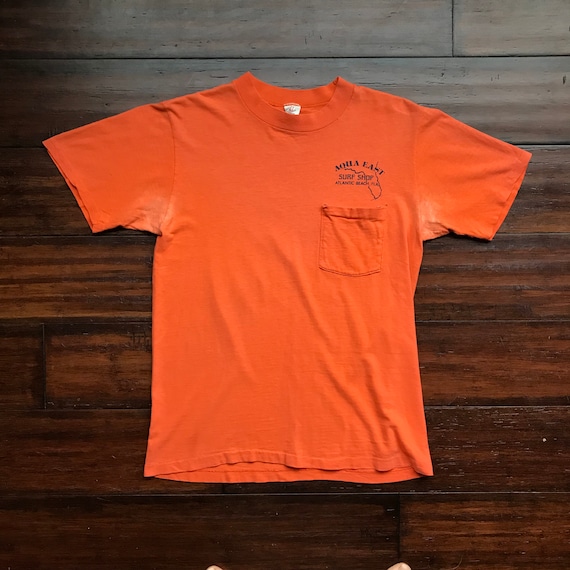 1970's Vintage Surf Shop Promo Pocket T Shirt 