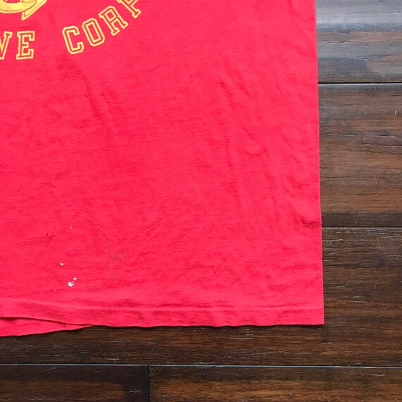 1970's Vintage USMC crest t shirt Screen Stars XL - image 5