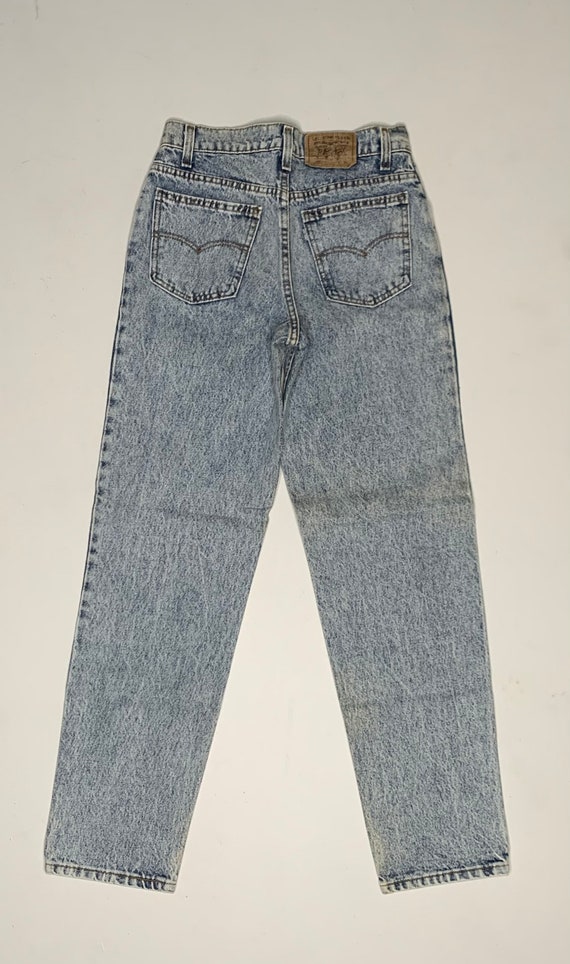 1980's Vintage Levis 550 Student Denim Jeans Acid… - image 6