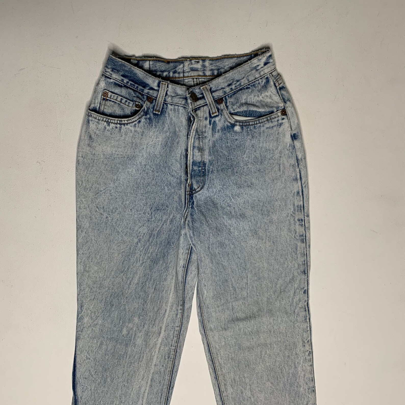 1980's Vintage Levis 17501 Denim Jeans Hemmed 24/26 | Etsy