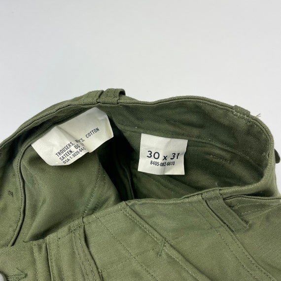 1960'S Old Stock Military OG 107 Baker Pants Korea Vietnam