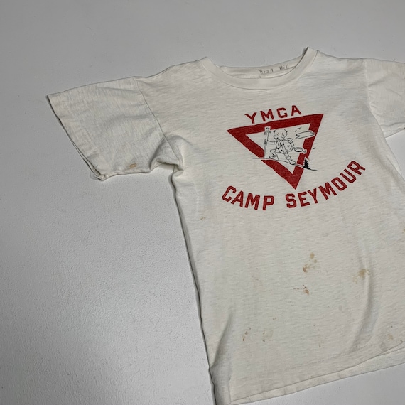 1950's Champion Vintage YMCA Camp Seymour BSA T Sh