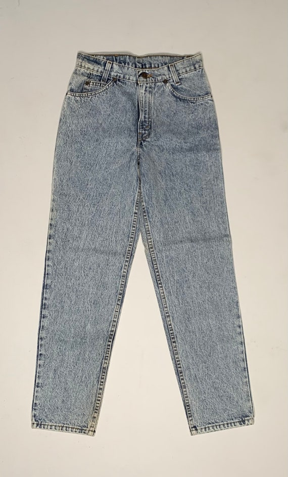 1980's Vintage Levis 550 Student Denim Jeans Acid… - image 3