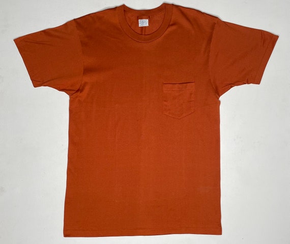 1970's Vintage Sears Blank Pocket T Shirt Old Sto… - image 1