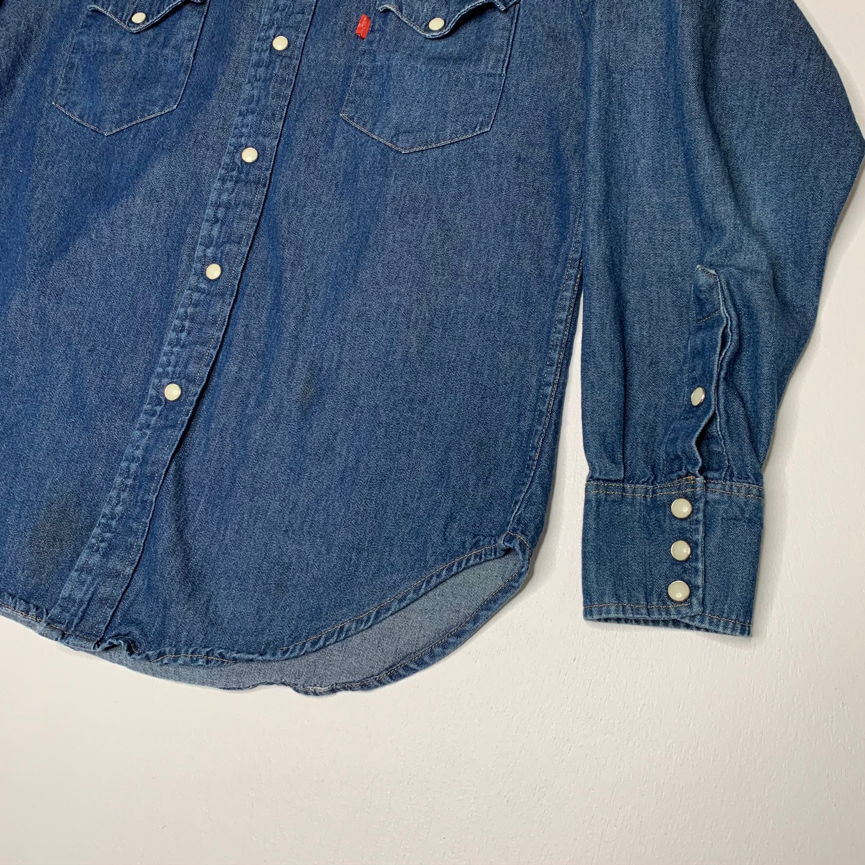 1970's Vintage Levis Western Wear Pearl Snap Button up - Etsy