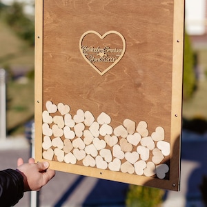 Frame Wedding Guest Book, Wedding gift, Wedding Guest Book Alternative, Wedding Guest Book, GUEST BOOK, Hearts Wedding Guest Book, WEDDING