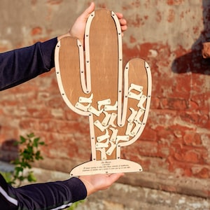 Forma di cactus, Libro degli ospiti di matrimonio, Libro degli ospiti di cactus, Cactus, Alternativa al libro degli ospiti di matrimonio, Scatola di raccolta cactus, Libro degli ospiti, Libro degli ospiti del Messico
