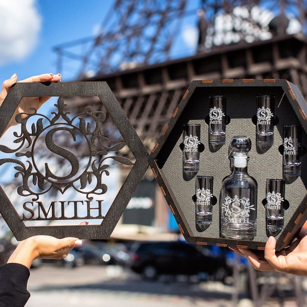 Tequila Shot Decanter Set Personalized Etsy