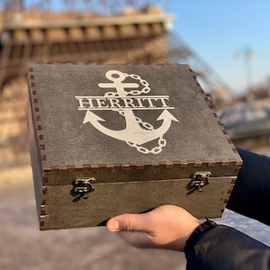Cadeau voor de zeeman, whiskykarafset, anker gepersonaliseerd cadeau, whiskyglazen, gepersonaliseerd cadeau anker, cadeau voor de kapitein, bruiloft