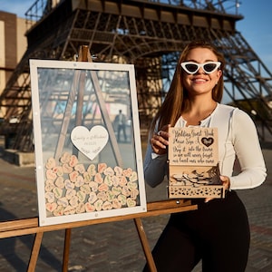 White Clear Guest Book, Wedding Guest Book, Wedding Guest Book Alternative, Custom Guest Book, Guest Book for Wedding, Guest Wedding Book