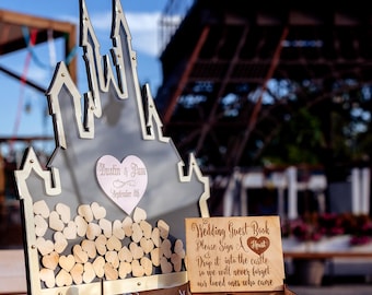 Wedding Guest Book Alternative, Wedding Guest Book, Unique Wedding Sign, Castle Guest Book, Wedding, Drop Box Guest Book, Wedding Guest book