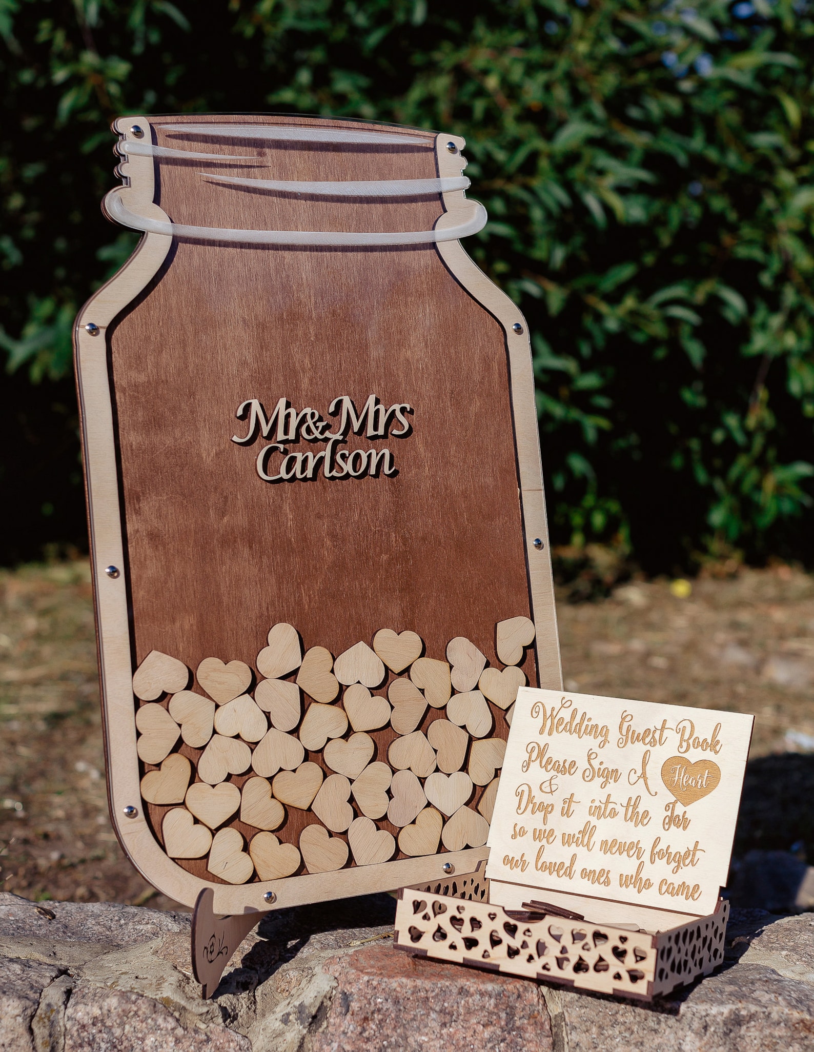 Wedding Guest Book Mason Jar Mason Jar Guestbook Wedding Etsy