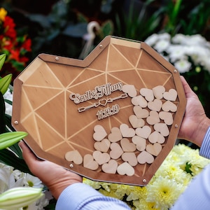 Diamond Shape Wedding Guest Book, Wedding Guest Book Alternative, Guest Book, Guest Book Wedding, Wedding Gift, Rustic Wedding Guest Book