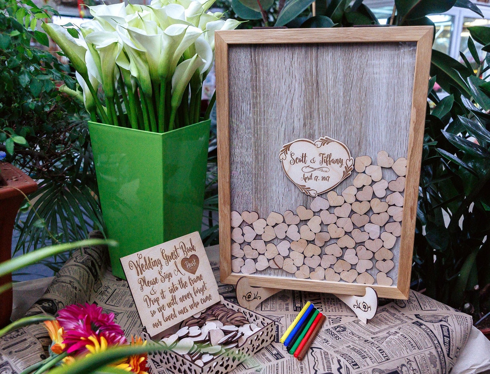 Wedding Guest Book Alternative Wedding Guest Book Drop Top Etsy