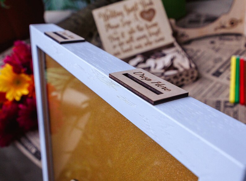 Wedding Wedding Guest Book Drop Top Hearts Guest Book Alternative Guestbook Wedding Guest Book Alternative Wedding Guestbook Drop Box