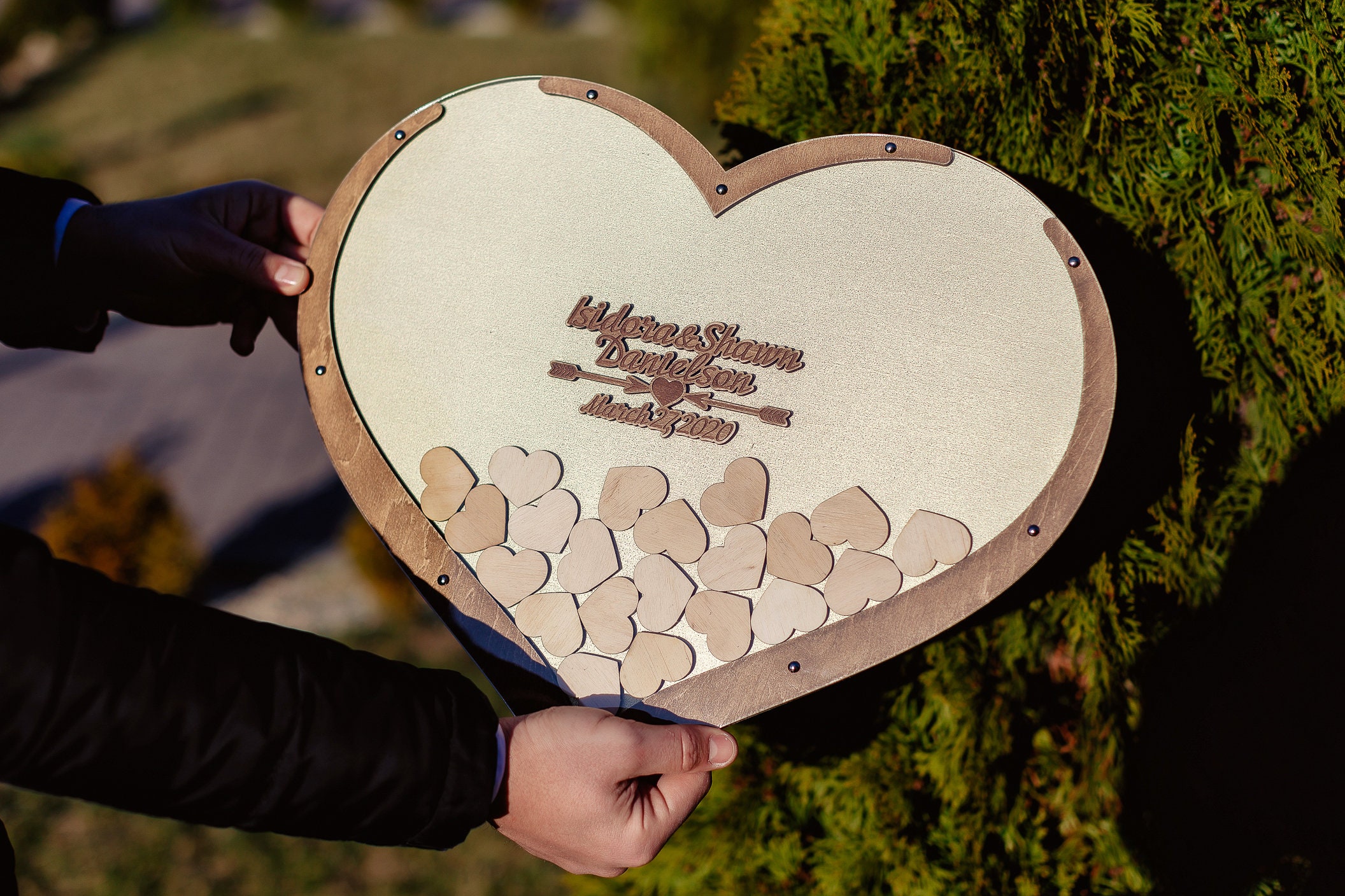 Heart Shape Wedding Guest Book Wedding Guest Book Etsy