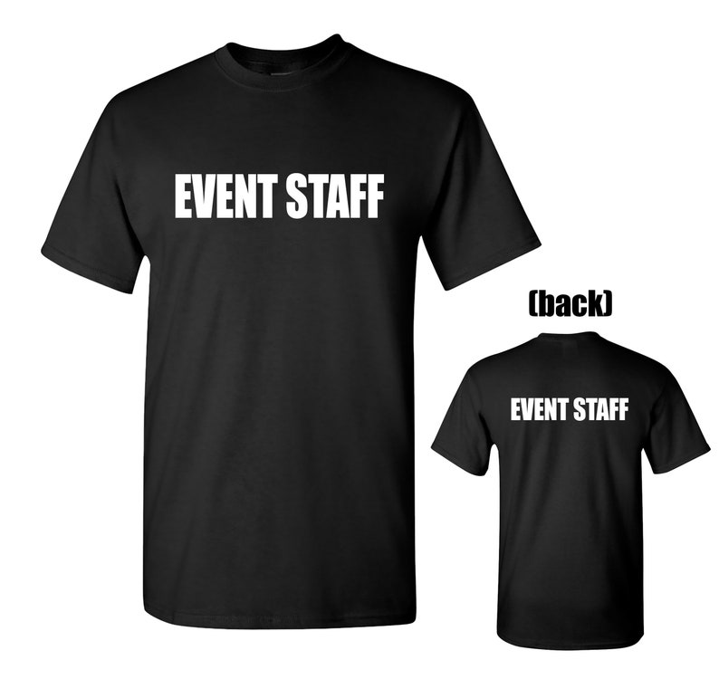 event staff tee shirts