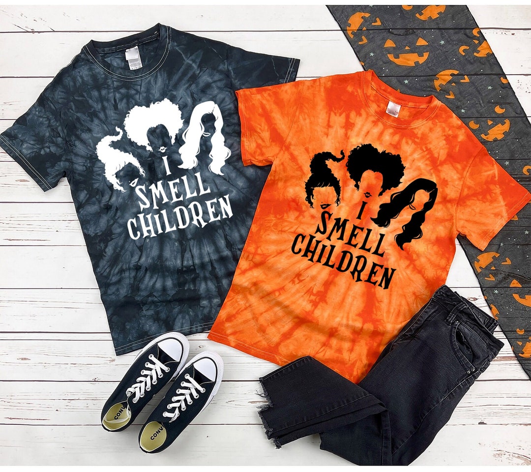 Tie Dye Halloween Shirt I Smell Children Orange Tie Dye - Etsy