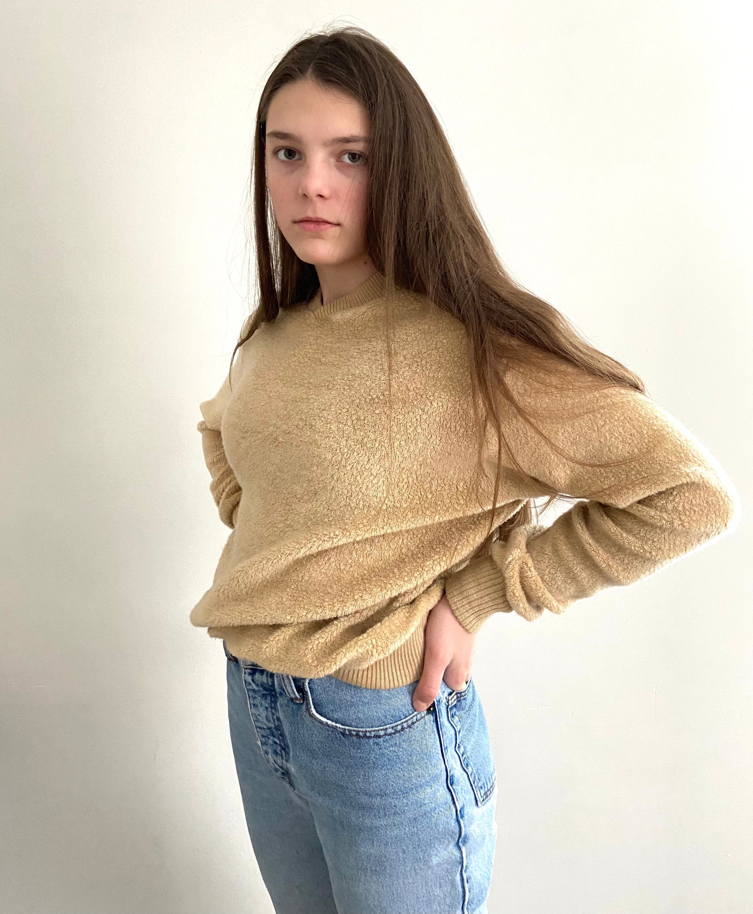 teddy sherpa pullover