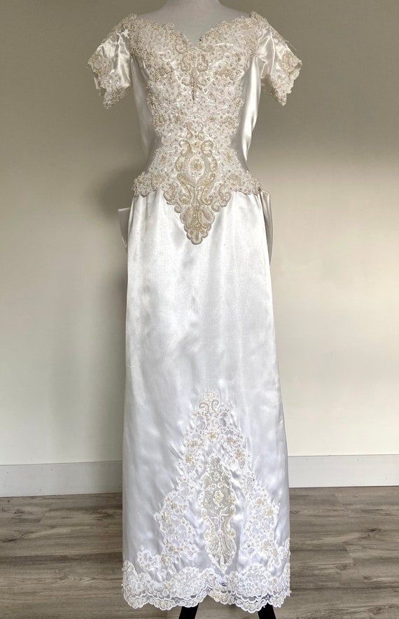 Vintage 80s Wedding Dress, 90s Wedding Dress, Fun
