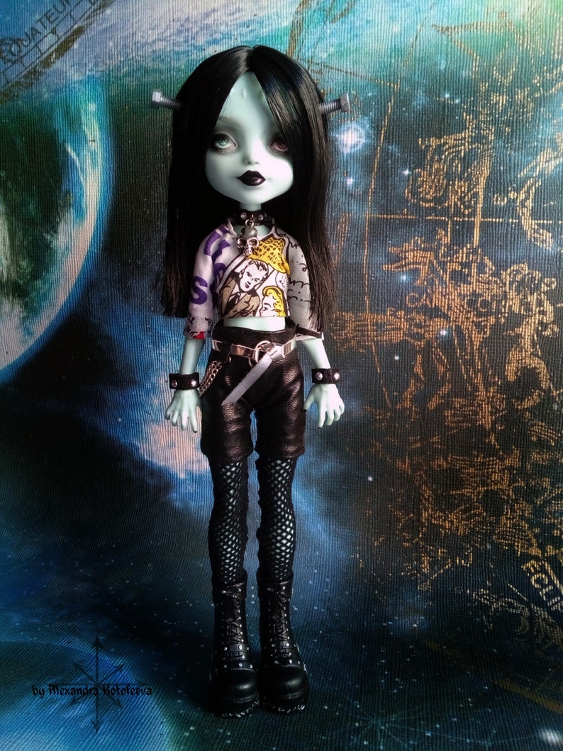 SALE OOAK monster high Alivia Stein doll repaint Gothic Teen | Etsy