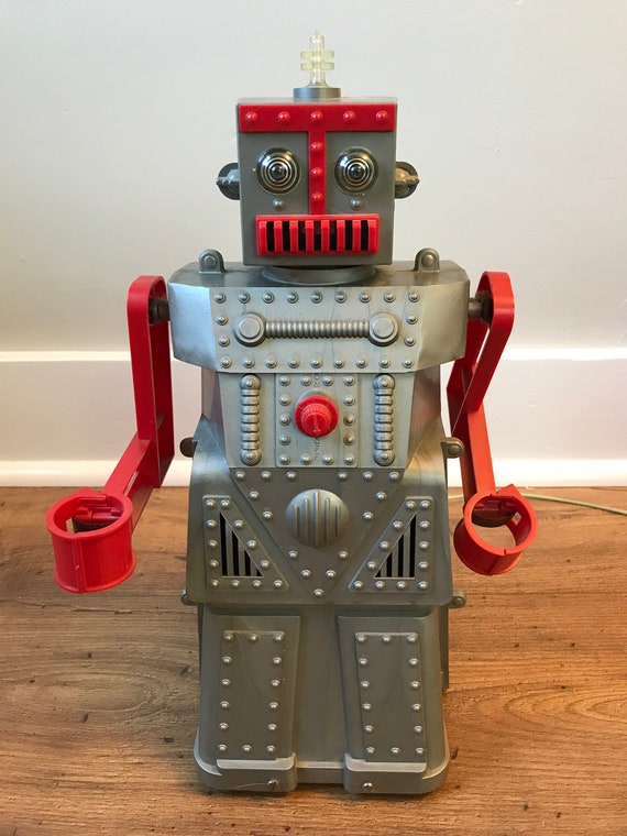 1950s Ideal Robert the Robot 4049 With Box - Vintage Science 1950s Ideal Robert the Robot 4049 With Box - Vintage Science