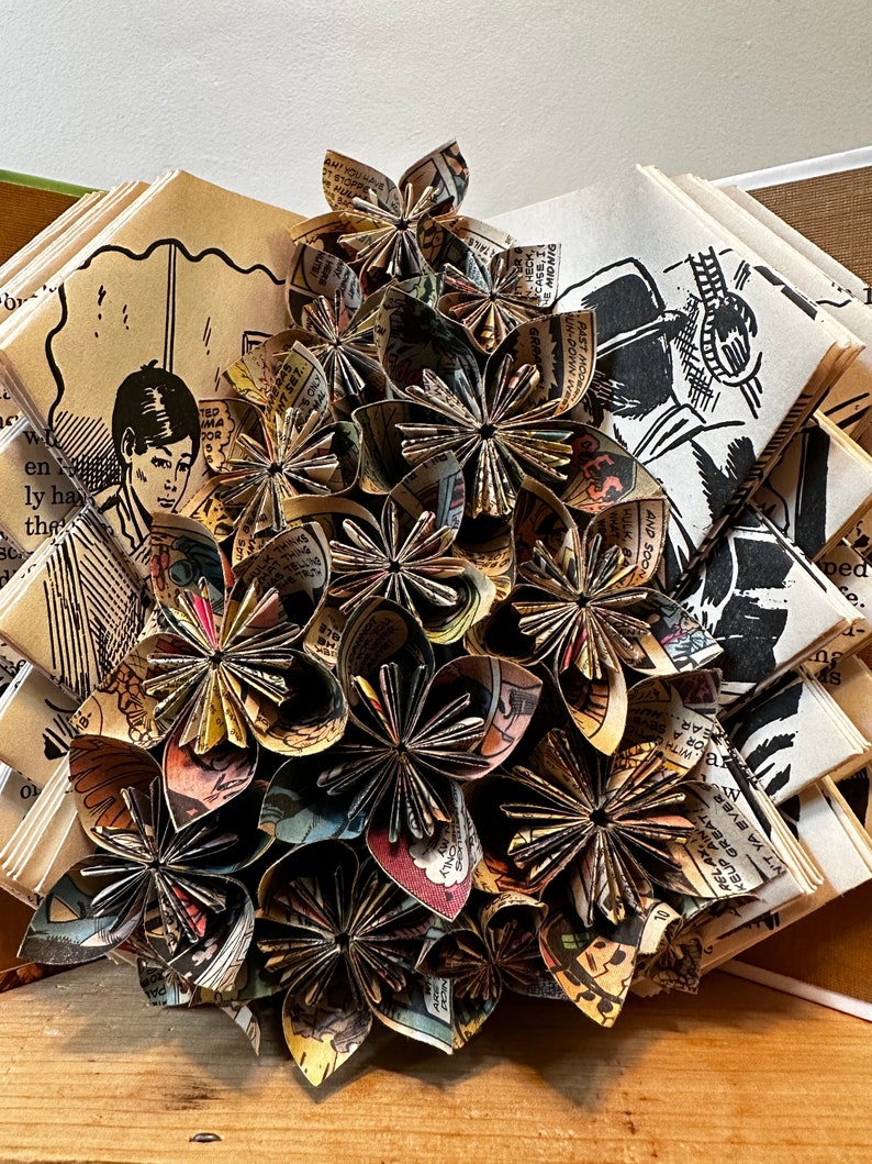 Captain Courageous Book Art Sculpture - Vintage Comic Book Paper ...