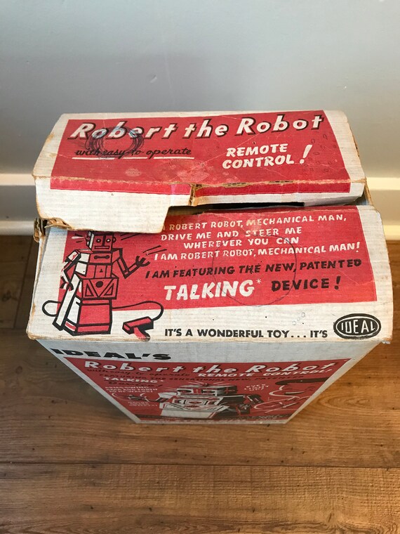 1950s Ideal Robert the Robot 4049 With Box - Vintage Science 1950s Ideal Robert the Robot 4049 With Box - Vintage Science