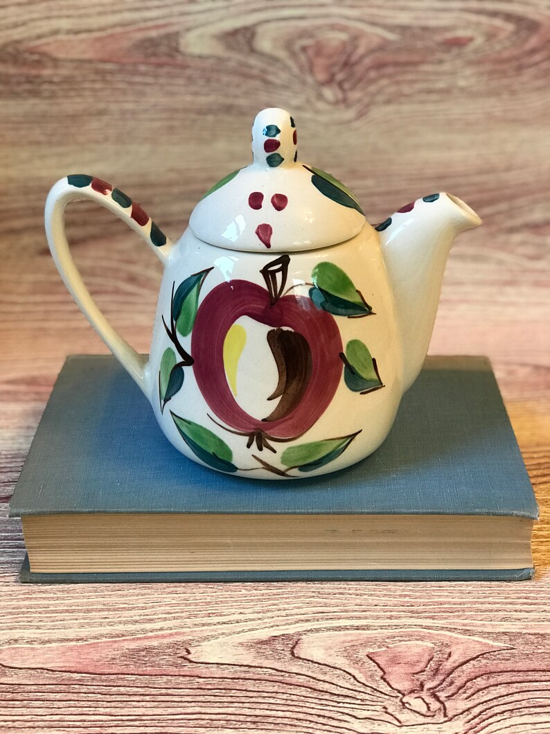 Vintage Purinton Pottery Apple Teapot and Kent Jug Purinton Etsy