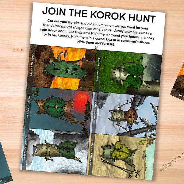 Hidden Korok cards