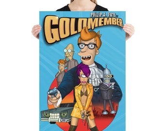 Miembro de oro Futurama Póster