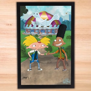 Hey Arnold et Gerald: Ash Ketchum et Brock Art Print