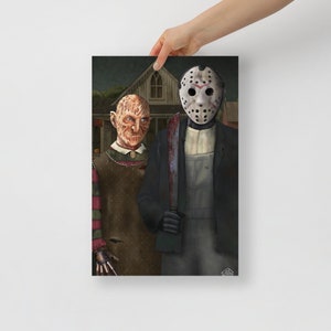 American Gothic Freddy and Jason Poster