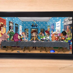 Toy Story Last Supper Art Print
