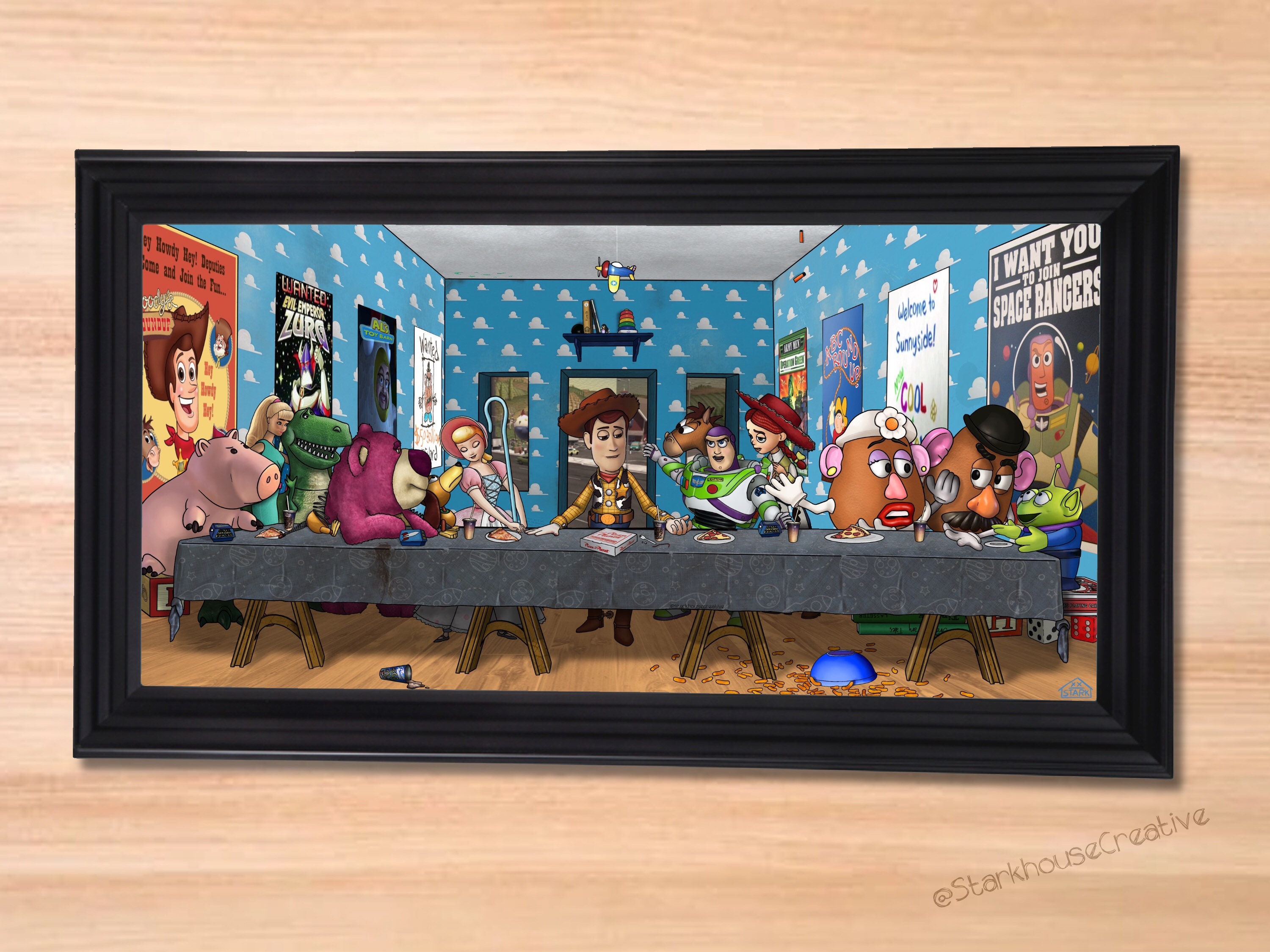 Toy Story Last Supper Art Print Etsy Australia
