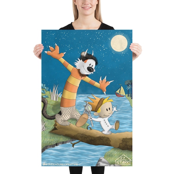 Calvin and Hobbes Wild Things Poster