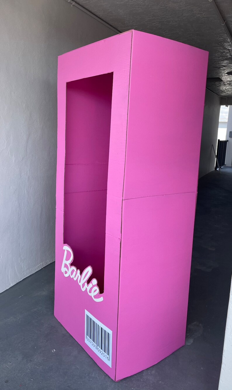 Barbie Life Box 6ft Photo Booth Barbie Real Sizelocal Etsy