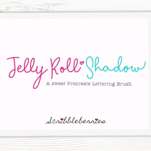 Jelly Roll Shadow Lettering Procreate Brush, Procreate Micron Brushes, procreate color palettes, Fineliner brushes, procreate brush